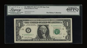 DBR 2017-A $1 Binary 3/1 Atlanta STAR Fr. 3005-F* Legacy 40 PPQ Ser # F13331111* - Picture 1 of 2