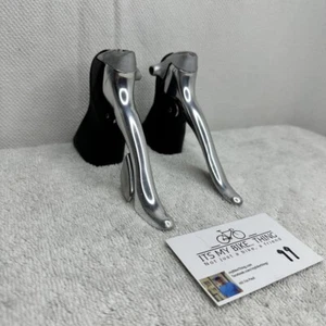 Shimano Dura-Ace ST-7700 Brake Levers/Shifters | 9 Speed, Double | Silver Black - Picture 1 of 7
