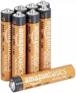 AmazonBasics AAAA 1.5 Volt Everyday Alkaline Batteries - Pack of 8 - Picture 1 of 1