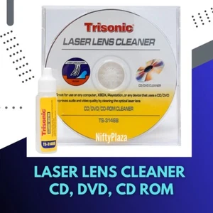 Laser Lens Cleaner for Cd Dvd Cd-rom Pc Ps2 Ps3 X-box Includes Cleaning Liquid - Picture 1 of 7