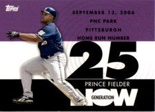 2007 Topps Generation Now #GN421 Prince Fielder Milwaukee Brewers
