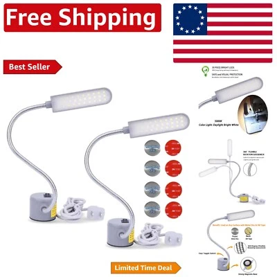 2-Pack LED Work Lamp - 30 Bright LEDs with Magnetic Base for Hands-Free Lighting - Image 1 of 4