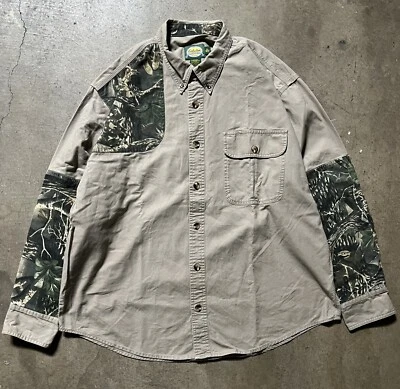 Cabelas Hunting Shirt Mens Size XL Camo Tan Work Outdoors Button up - Image 1 of 4