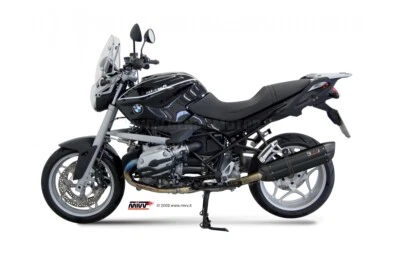 Terminale Scarico MIVV Suono Nero Acciaio inox per Bmw R 1200 R 2008 > 2010 Foto 1 de 3