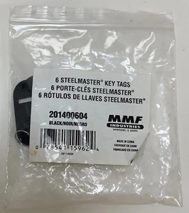 Steelmaster Key Tags, 6 Pack, Black, FREE SHIPPING - Picture 1 of 2
