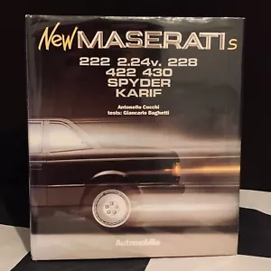 NEU MASERATIS 222 2.24V 228 422 430 SPYDER KARIF AUTOMOBILIA VERGRIFFEN BUCH - Bild 1 von 6