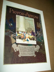 1916 Pierce Arrow - large-color mag car ad - Buffalo N.Y. - Myron Perley illus. - Picture 1 of 1