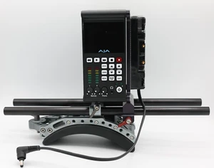AJA Ki Pro Quad Solid State 4K Video Recorder, Shoulder Mount, Power Converter - Picture 1 of 14