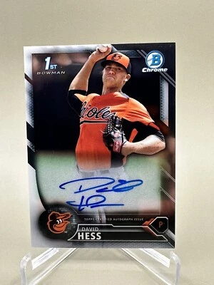 DAVID HESS 2016 Bowman Chrome AUTOGRAPH ROOKIE #CPA-DH - Image 1 of 2
