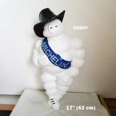 17"Michelin Man Bibendum Doll+LED+Hat Collectible Ads Tire Decorate Welcome Sign - Image 1 of 4
