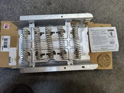 Elemento de aquecimento para secadora Napco DE838 Whirlpool Kenmore substitui 279838 fabricado nos EUA - Imagem 1 de 4