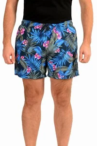 Hugo Boss Men's "Turtle" Multi-Color Floral Print Swim Board Shorts US L IT 52 - Picture 1 of 6