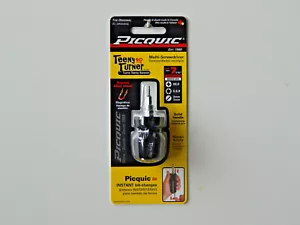 PICQUIC TEENY TURNER Screwdriver - Small, Multi Bit, 7 Bits 1" long - Black - Picture 1 of 2