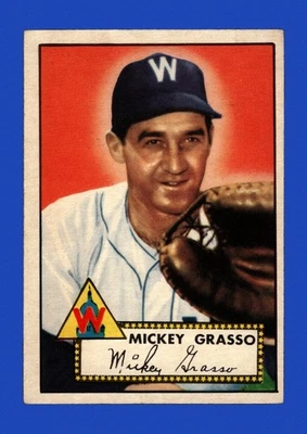 1952 Topps Set-Break # 90 Mickey Grasso VG-VGEX (crease) *GMCARDS* - Image 1 of 2