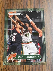 1999-00 SkyBox Impact Basketball #116 Vin Baker Seattle Supersonics - Bild 1 von 2