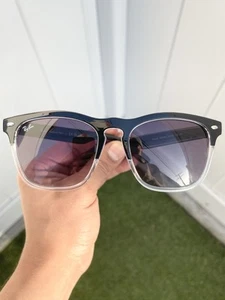 New Ray Ban Steve RB4487 4487 Black Clear 6630/8G Size 54/18 Case Included - Picture 1 of 6