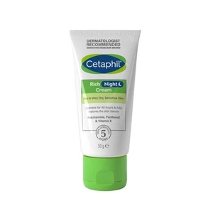 Cetaphil Rich Night Cream 50g For Dry To Very Dry Sensitive Skin With - Picture 1 of 12