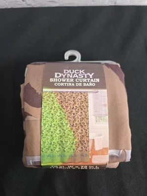 Duck Dynasty 2013 A & E cortina de ducha camuflada 70 W x 72 L diseño de baño para el hogar - NUEVO Foto 1 de 3
