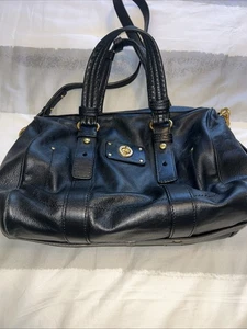 Marc Jacobs Umhängetasche schwarz Leder Crossbody Riemen Drehverschluss Modell Shifty weich - Bild 1 von 7