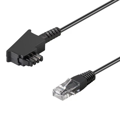 DSL Router Kabel 2m für FritzBox EasyBox Speedport TAE Telefon Dose VDSL Modem - Bild 1 von 4