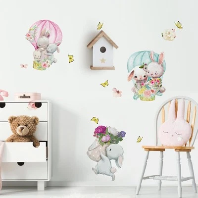 Wall Stickers Bedrooms Children Cloth Repositionable Garden Of Mongolfie - Image 1 of 4