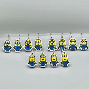 Universal Studios Despicable Me Minions Shower Curtain Hooks Set of 12 - Picture 1 of 7