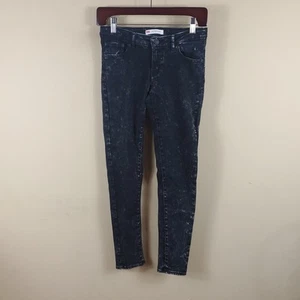 Levi's Black Acid Wash 710 Super Skinny Jeans Size 14 - Picture 1 of 10