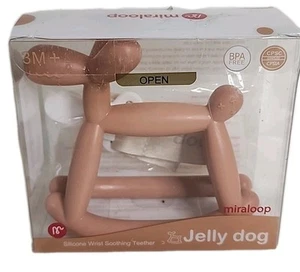 Miraloop Baby Teether Silicone Infant Rocking Jellydog Wrist Soothing (T142) - Picture 1 of 5