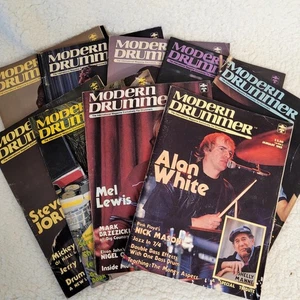 Lot Of 9 Modern Drummer Year 1985 Magazines / Jan-Feb + April + July-Dec - Notes - Imagen 1 de 15