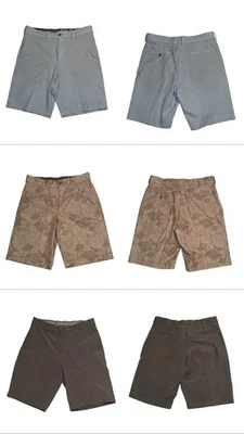 Pantalones Cortos de Golf Walter Hagen 11 Majors Para Hombre Talla 34 x 10 Frente Plano ¡3 Pares! Foto 1 de 4