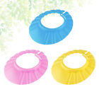 Adjustable Kids Shampoo Cap with Eye and Ear Shield x3