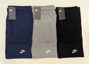 BRAND NEW NIKE EMBROIDERED LOGO REGULAR FIT SWEAT SHORTS - Picture 1 of 8