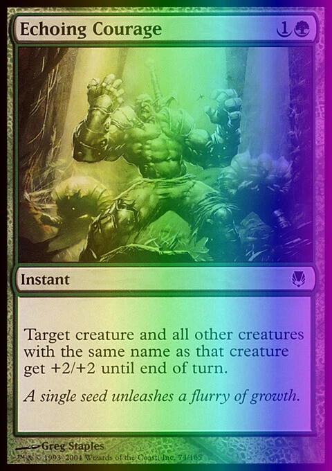 MTG Magic the Gathering Echoing Courage (74/165) Darksteel MP FOIL - Image 1 of 1