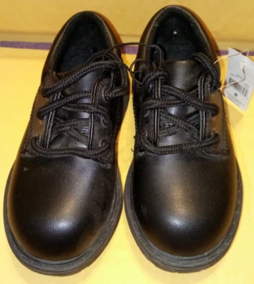 Zapatos causales George Toddlers negros corbata/encaje talla 8 Foto 1 de 4
