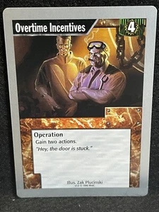 Netrunner 1996 WOTC Uncommon Operation - Overtime Incentives (FREE SHIPPING)  - Picture 1 of 1