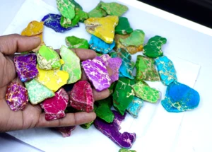 Lote de piedras preciosas de losa turquesa natural color mezcla mina Arizona certificado 3000 quilates - Imagen 1 de 9