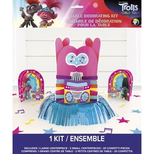 Trolls Poppy Table Decoration Kit Birthday Party Supplies Center Piece 23 Pieces - Picture 1 of 2