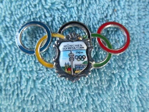 OLYMPIC GAMES MUNICH 1972 enameled  pin badge  Munchen OLYMPIA-TURM 290 M. - Picture 1 of 9