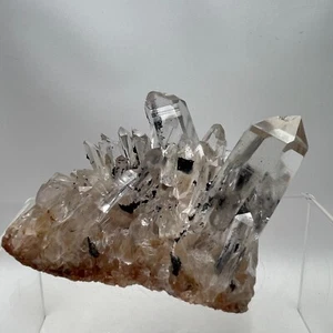 Stibnit auf Bergkristall xx Rumänien xx Stibnite Rock Crystal xx  Romania - Bild 1 von 12