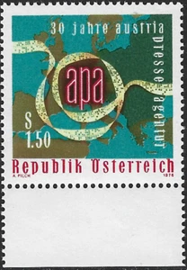1976 Austria Sg 1770 30th Anniv of Austrian Press Agency Unmounted Mint - Picture 1 of 2