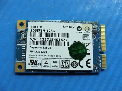 MSI GS70 Stealth SanDisk X110 128GB mSATA SSD Solid State Drive SD6SF1M-128G - Image 1 of 2
