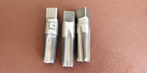 3 pieces USA🇺🇸  Brands 3/8" - 18 NPT HSS 4F Taper Pipe Tap - Picture 1 of 14