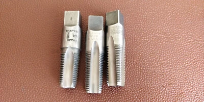 3 pieces USA🇺🇸  Brands 3/8" - 18 NPT HSS 4F Taper Pipe Tap - Image 1 of 4