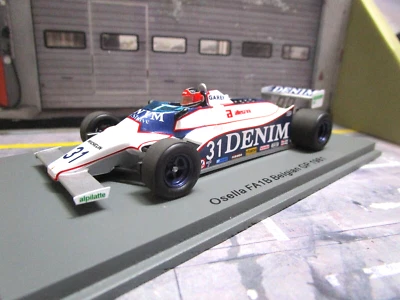 F1 OSELLA FA 1B FA1 Ford Cosworth Belgien GP #31 Ghinzani Denim 1981 Spark 1:43 - Bild 1 von 4