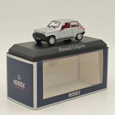Norev 1/43 Renault 5 Alpine Silver 1980 Diecast Model Cars Limited Collection - Image 1 of 4