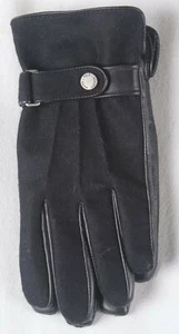 Ralph Lauren schwarze Wollleder dünne Touch-Handschuhe neu mit Etikett $ 128 - Bild 1 von 1