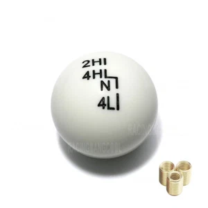 White Car Ball 4wd Transfer Case Gear Shift Knob for Jeep/Wrangler YJ TJ JK - Picture 1 of 4