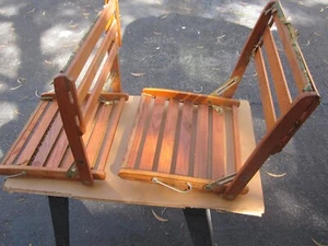 "Antigua silla plegable de canoa/barco, alrededor de 1930 por ""Take Along Travel Chair Co" - Imagen 1 de 5