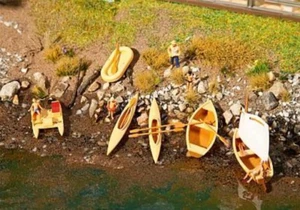 Faller 130513 Boats & Pedaloes HO Gauge Figures Set - Picture 1 of 1