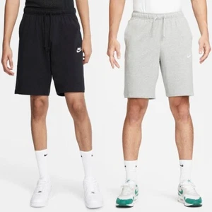 Nike Men's Shorts Sportswear Club NSW Sports Pants 100% Cotton Casual Bottoms - Picture 1 of 39